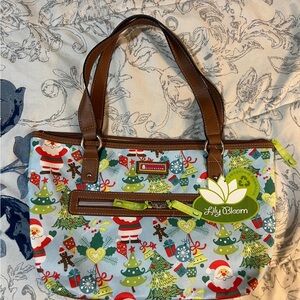 Lily Bloom Holiday Cheer Christmas Tote